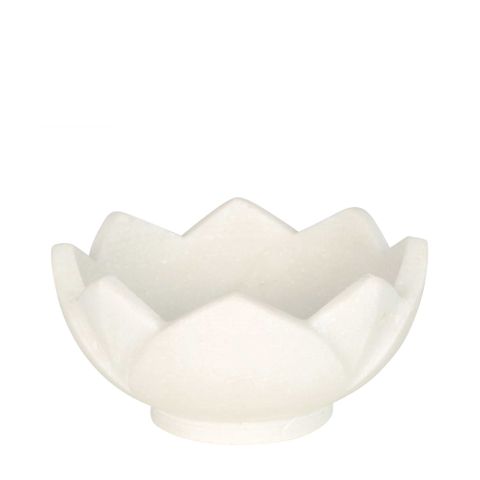 Aelita Lotus Marble Bowl - Biku Furniture & Homewares