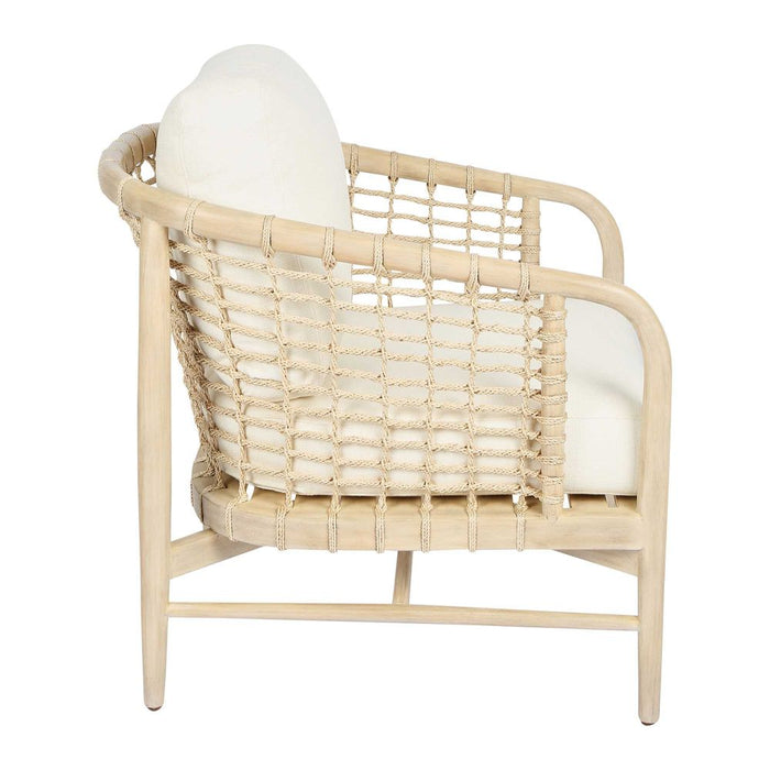 Jagger Gemelina Wood, Jute Rope Lounge Chair - Biku Furniture & Homewares