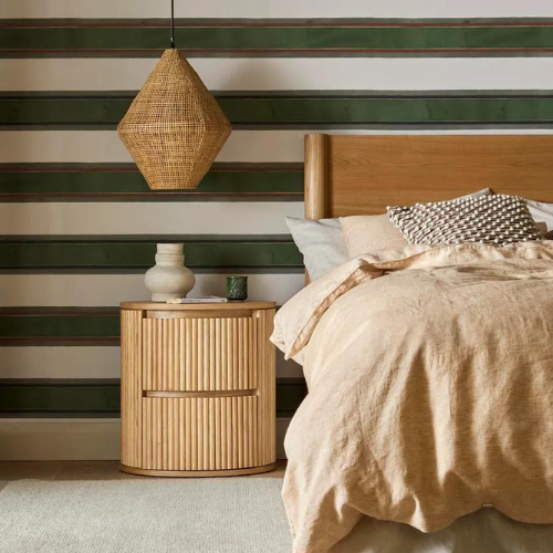 Bed Room - BENJAMIN RIPPLE ROUND BEDSIDE TABLE