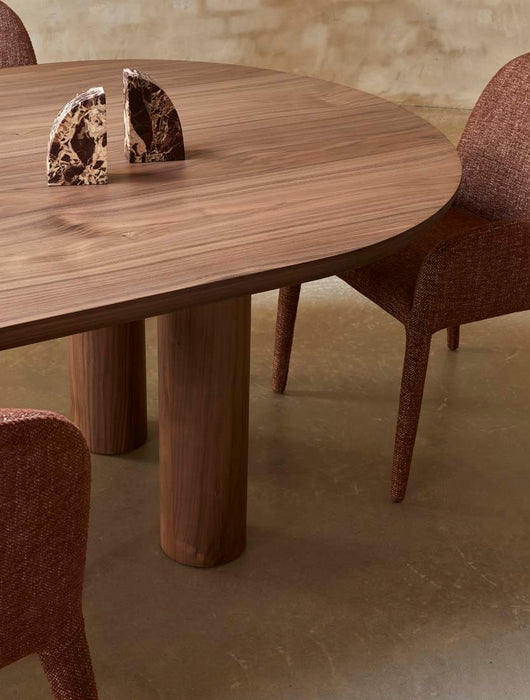 Seb Oval Dining Table - Walnut