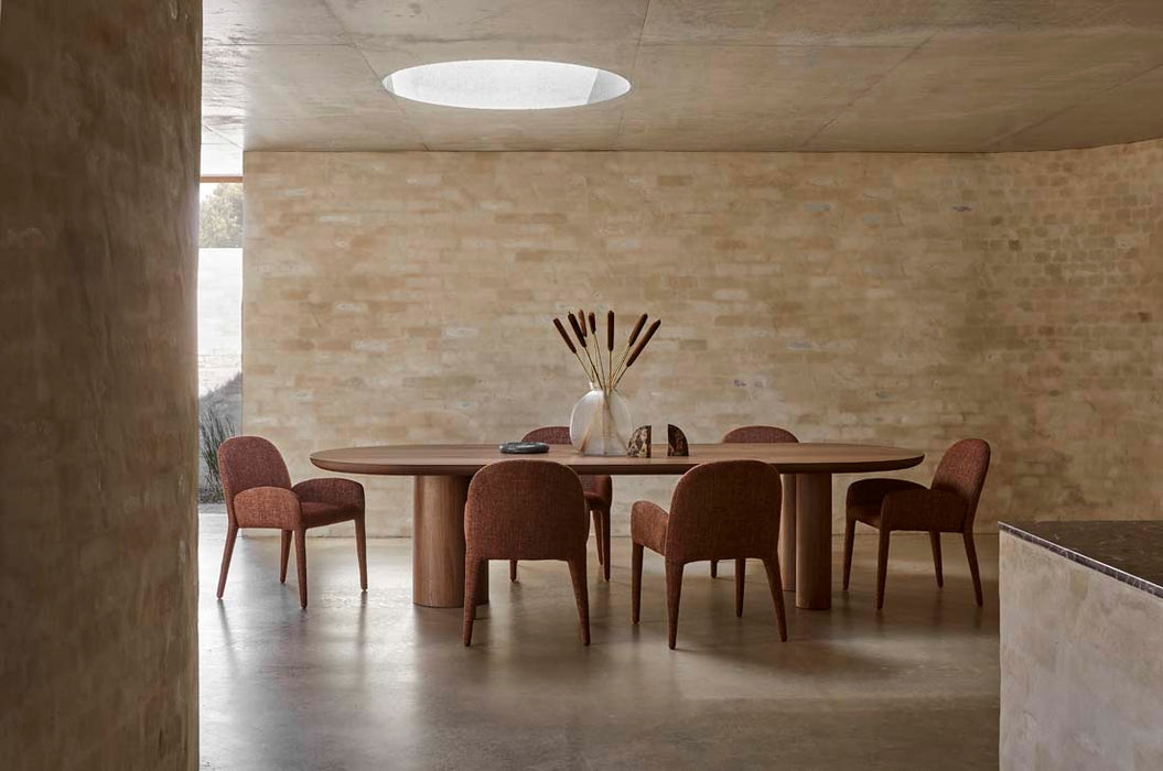 Seb Oval Dining Table - Walnut