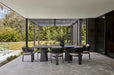 Valencia Dining Table - Faux Travertine - Beige