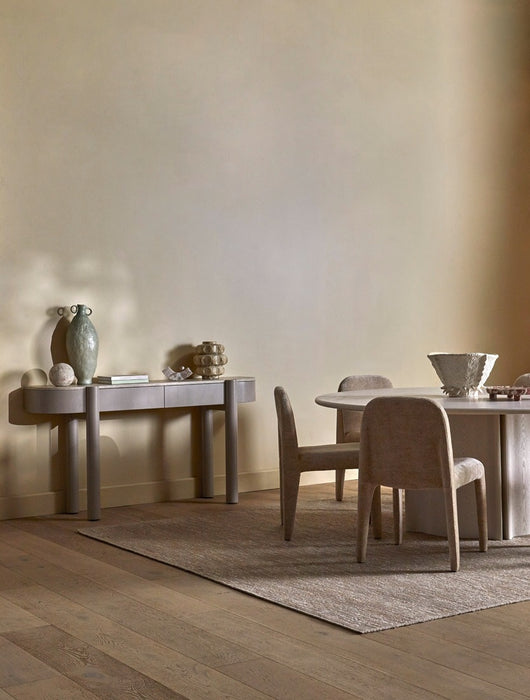 Leon Round Dining Table - Tobacco Ash