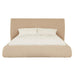 Madrid Curve Bed - Beige Chunky Boucle