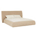 Madrid Curve Bed - Beige Chunky Boucle
