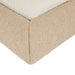 Madrid Curve Bed - Beige Chunky Boucle