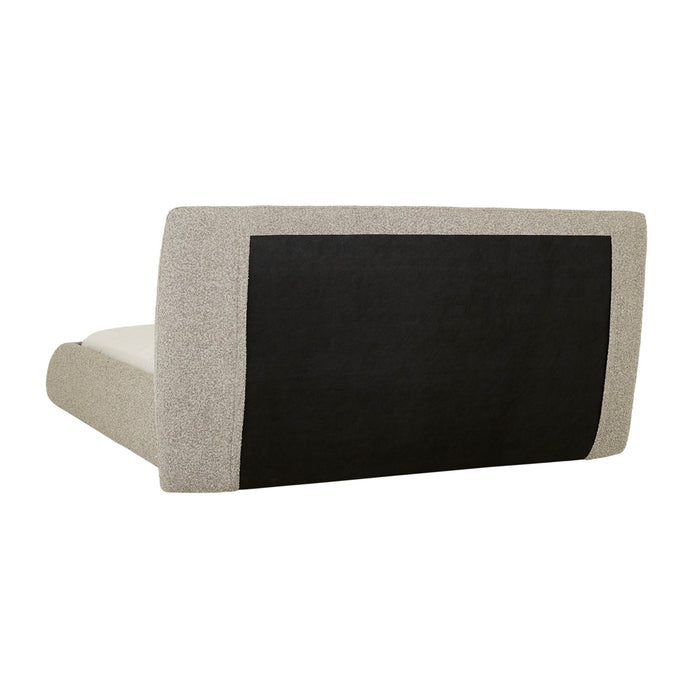 Madrid Curve Bed - Mercury Boucle