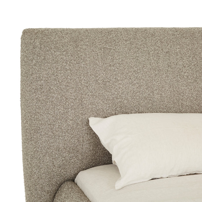 Madrid Curve Bed - Mercury Boucle