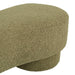 Zola Bench Seat - Moss Sherpa