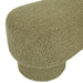 Zola Bench Seat - Moss Sherpa