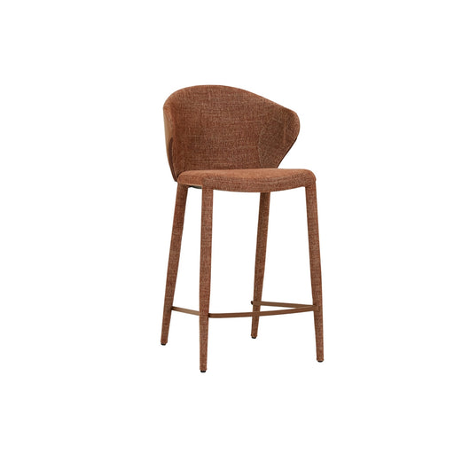 Theo Barstool - Tawny - Nutmeg PU