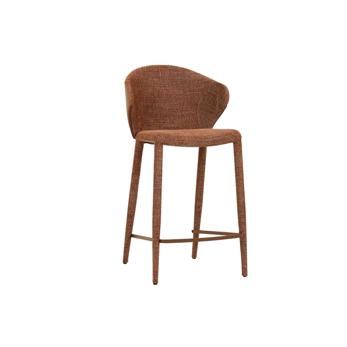 Theo Barstool - Tawny - Nutmeg PU