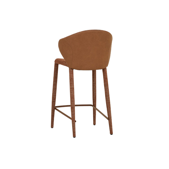 Theo Barstool - Tawny - Nutmeg PU