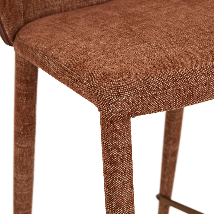 Theo Barstool - Tawny - Nutmeg PU