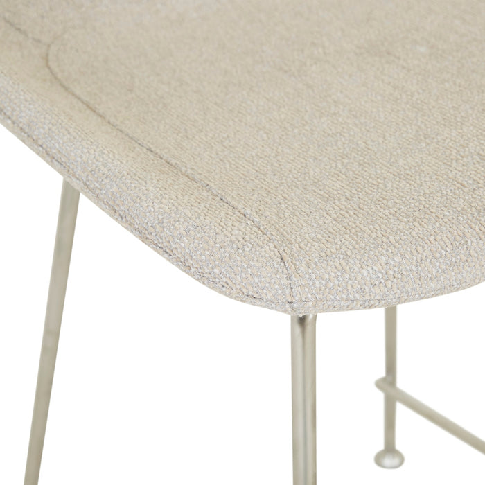 Turner Barstool - Feather Speckle - Chrome
