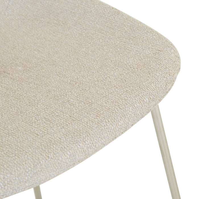 Turner Barstool - Feather Speckle - Chrome