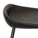 Turner Barstool - Vintage Matt Black PU - Black Metal