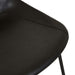 Turner Barstool - Vintage Matt Black PU - Black Metal