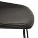 Turner Barstool - Vintage Matt Black PU - Black Metal