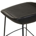 Turner Barstool - Vintage Matt Black PU - Black Metal