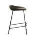 Turner Barstool - Vintage Matt Black PU - Black Metal