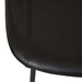 Turner Barstool - Vintage Matt Black PU - Black Metal