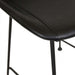 Turner Barstool - Vintage Matt Black PU - Black Metal
