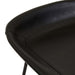 Turner Barstool - Vintage Matt Black PU - Black Metal