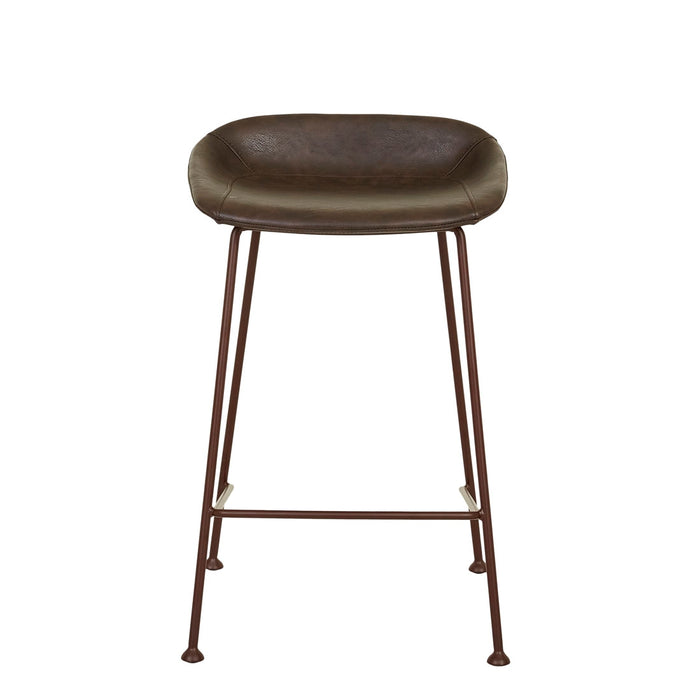 Turner Barstool - Vintage Matt Dark Brown PU - Matt Syrah