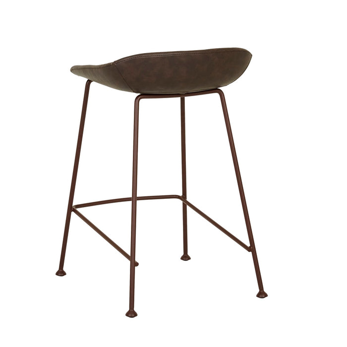 Turner Barstool - Vintage Matt Dark Brown PU - Matt Syrah