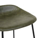 Turner Barstool - Vintage Matt Green PU - Black Metal