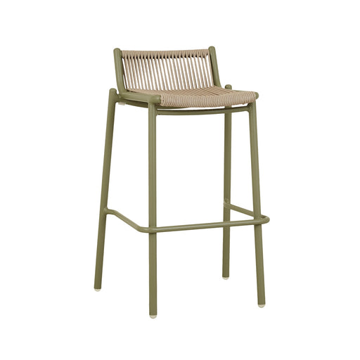 Valencia String Barstool - Sand - Jungle Green