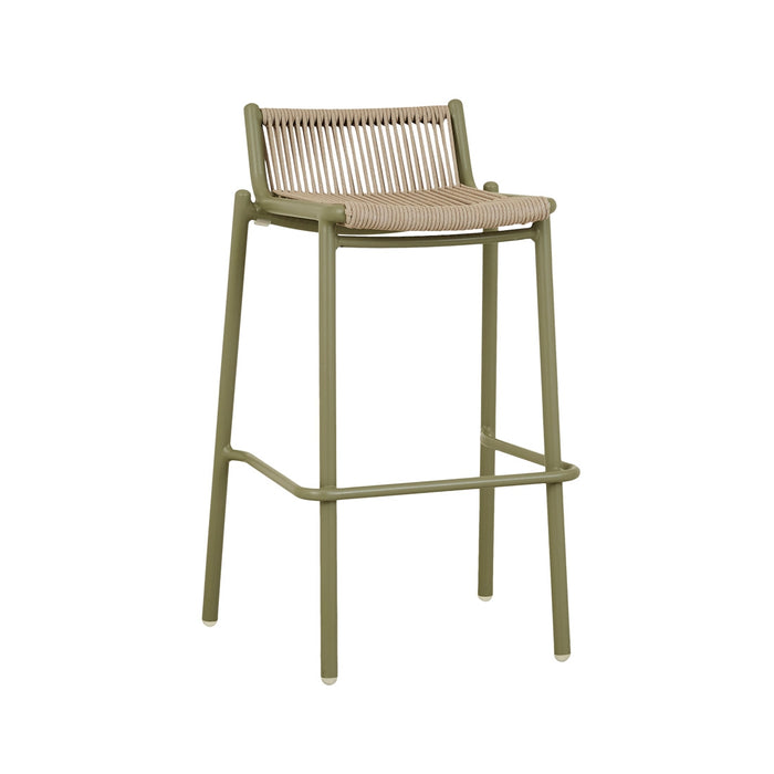 Valencia String Barstool - Sand - Jungle Green
