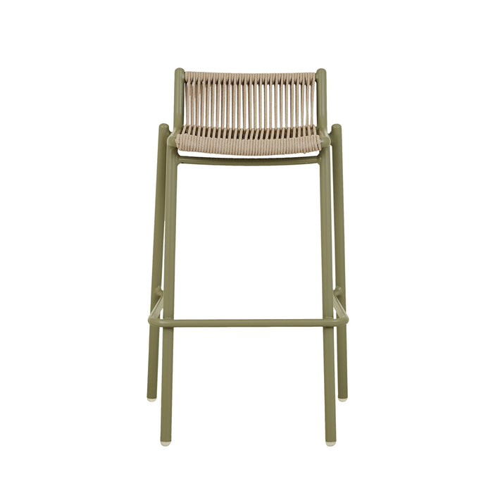 Valencia String Barstool - Sand - Jungle Green