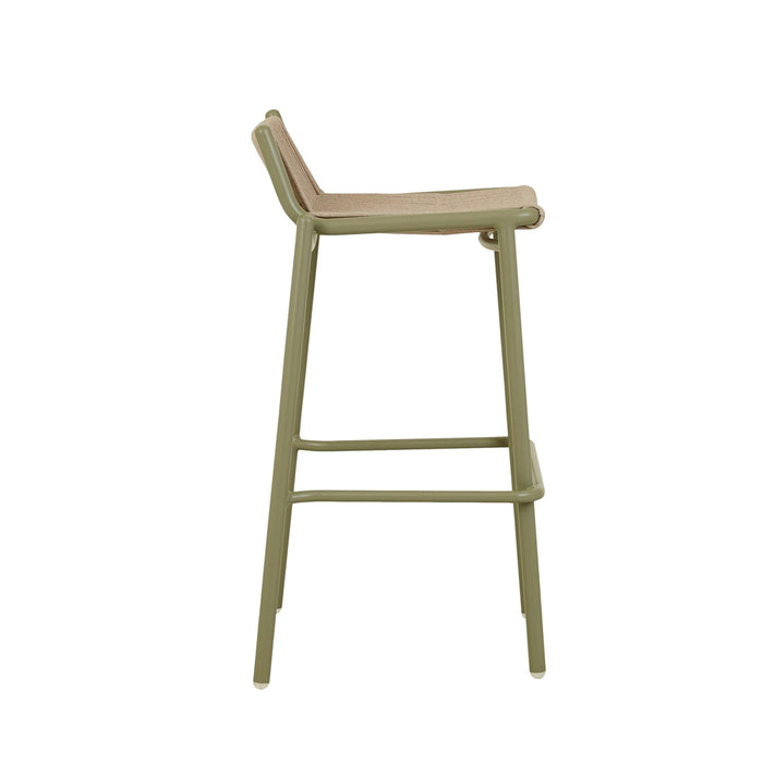 Valencia String Barstool - Sand - Jungle Green