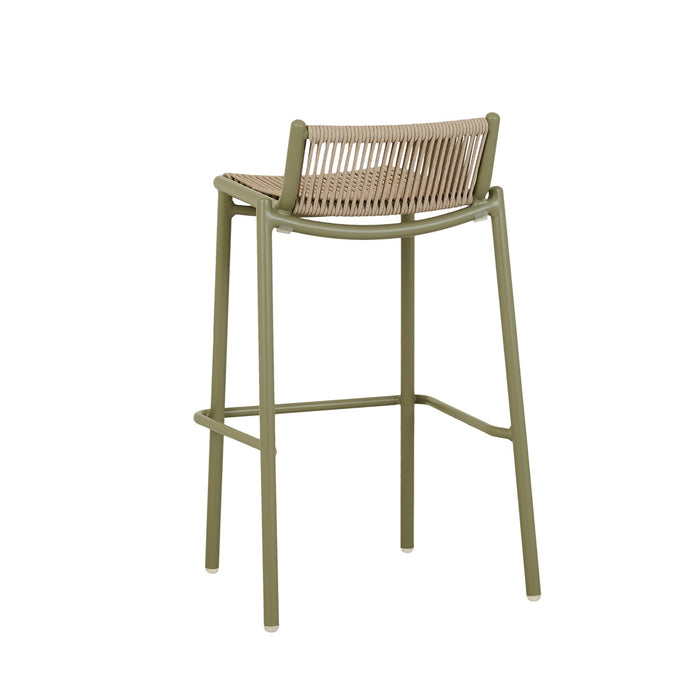 Valencia String Barstool - Sand - Jungle Green
