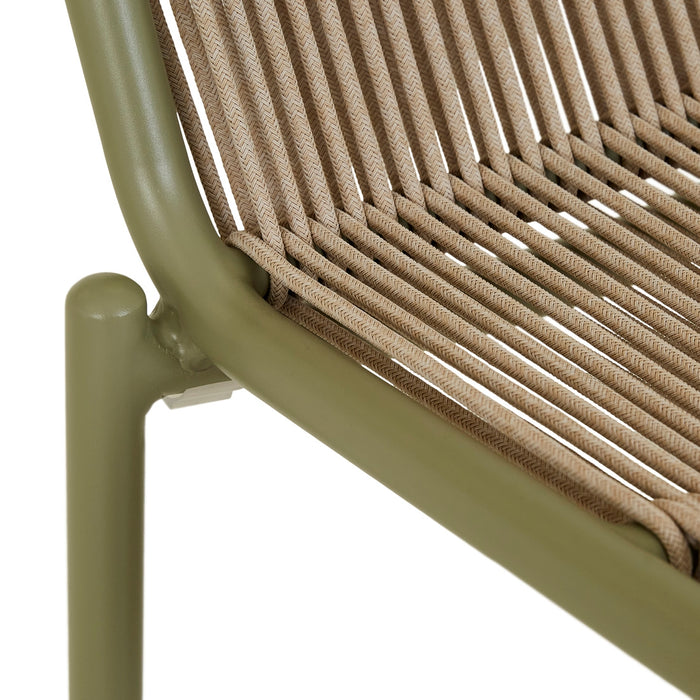 Valencia String Barstool - Sand - Jungle Green