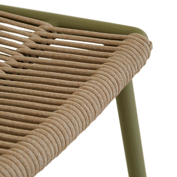 Valencia String Barstool - Sand - Jungle Green