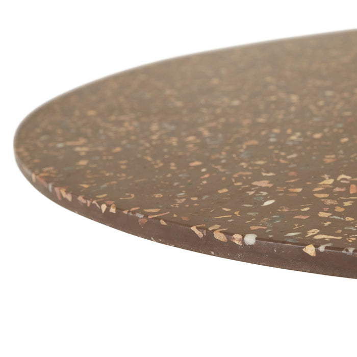 Livorno Cafe Bar Table - Mocha Terrazzo