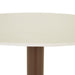 Portsea Cruise Round Bar Table - Alabaster - Copper Brown