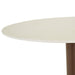 Portsea Cruise Round Bar Table - Alabaster - Copper Brown