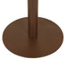 Portsea Cruise Round Bar Table - Alabaster - Copper Brown