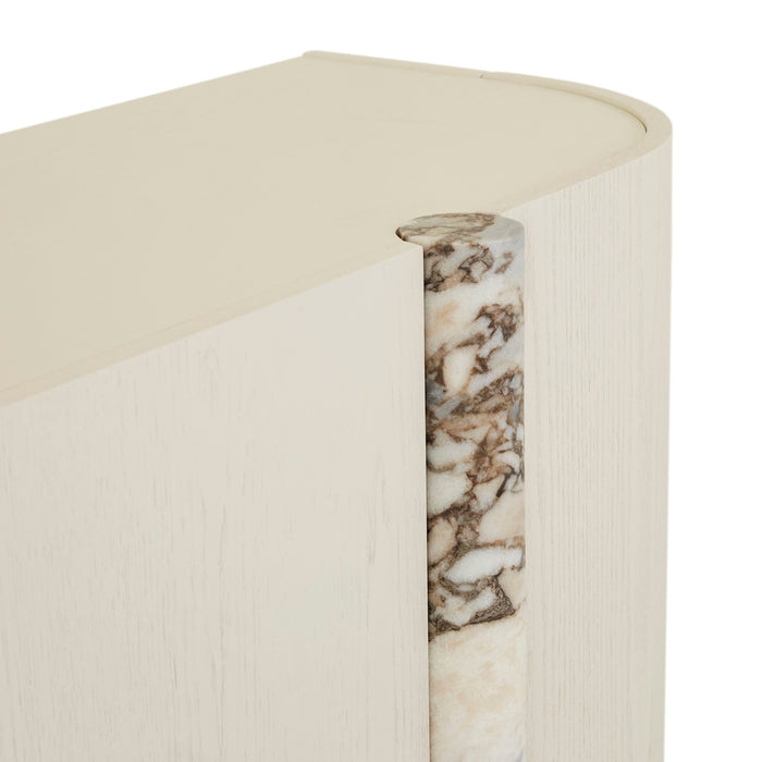 Artie Marble Buffet - Matt Ocean Marble - Porcelain