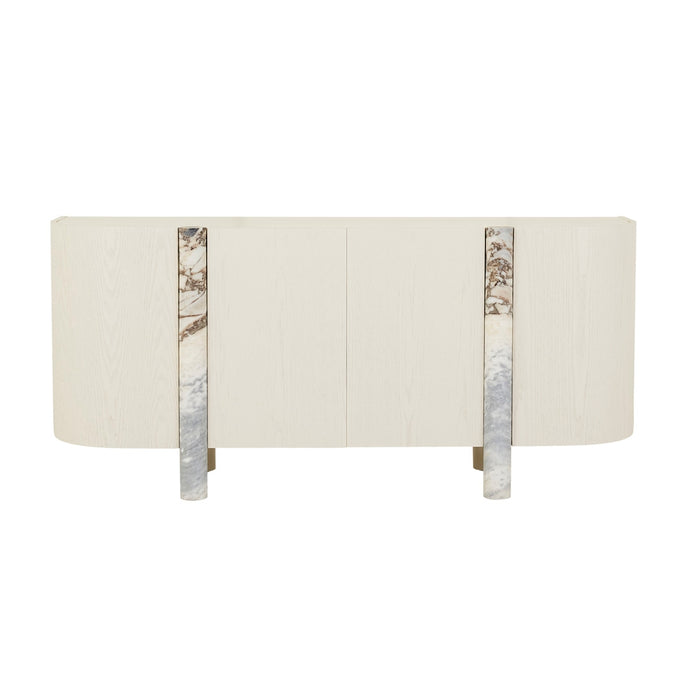 Artie Marble Buffet - Matt Ocean Marble - Porcelain