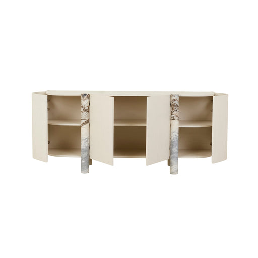 Artie Marble Buffet - Matt Ocean Marble - Porcelain