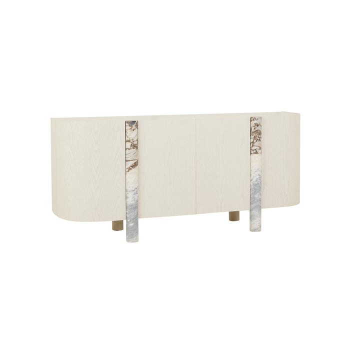 Artie Marble Buffet - Matt Ocean Marble - Porcelain