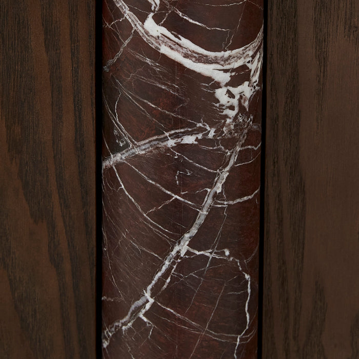 Artie Marble Buffet - Ruby Marble - Tobacco Ash