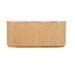 Oberon Crescent Marble Buffet - Satin Onyx Travertine - Natural Ash