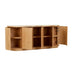 Oberon Crescent Marble Buffet - Satin Onyx Travertine - Natural Ash