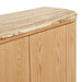 Oberon Crescent Marble Buffet - Satin Onyx Travertine - Natural Ash
